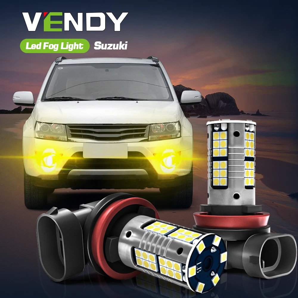 

2pcs LED Fog Light Blub Lamp H8 H11 H16 For Suzuki SX4 Swift mk3 mk4 mk5 Kizashi Jimny Ignis Grand Vitara Celerio Baleno Alto