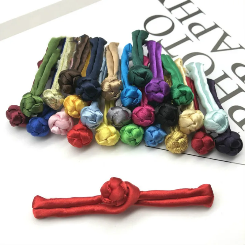 10 Pairs Chinese Tang Suit Handmade Cheongsam Buttons Knot Fastener Closures DIY Buckle