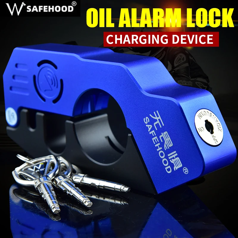 Alarm Lock Intelligent Controllable Alarm Motorcycle Grip Lock CNC Safety Lock Car Handle Lock Brake Lever Lock Motorcycle Lock