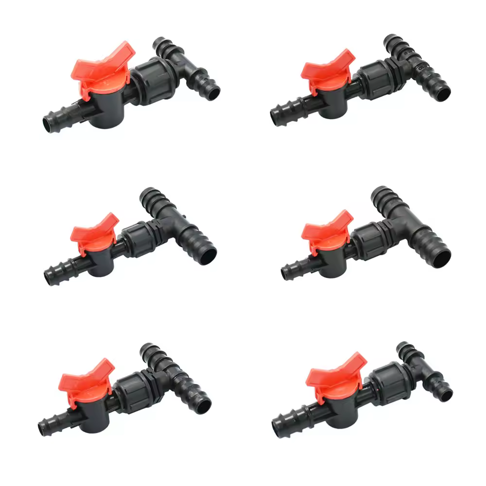 השקיה בטפטוף Pe צינור טי ספליטר 16/20/25mm אביזרים דוקרני מפחית צינור מעבר צימוד עבור PE צינורות