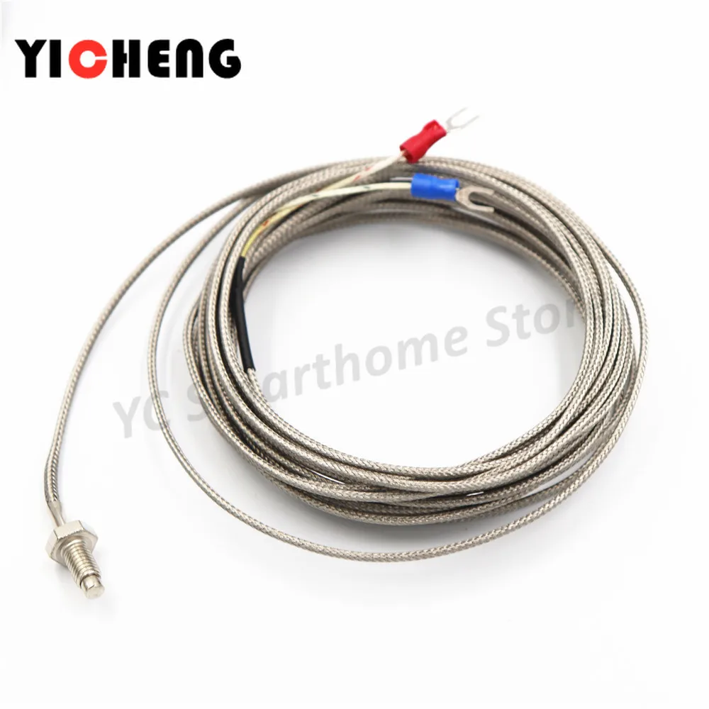 3M /4M / K / E screw type M6 / M8 thermocouple control screw probe temperature controller 0-400C/ 0-800C sensor probe