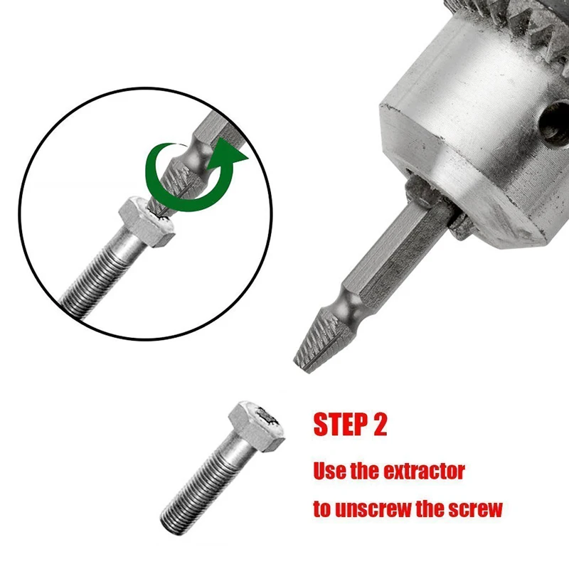 4/5/6PCS Beschädigt Schraube Extractor Drill Bit Set Stripped Gebrochene Schraube Schraube Remover Extractor Leicht Nehmen heraus Abriss Werkzeuge