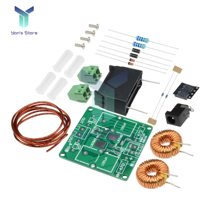 Imagem -03 - Mini Zvs Tesla Indução Aquecimento Máquina Gerador de Alta Tensão Alta Freqüência Tesla Bobina Faça Você Mesmo Kit Eletrônico Pcb Board Módulo