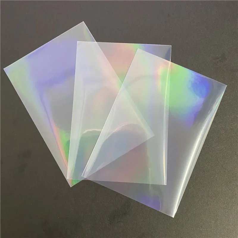 50 Pieces Laser Rainbow Flashing Card Sleeves For Board Game Tarot Card Shield Protector Cover