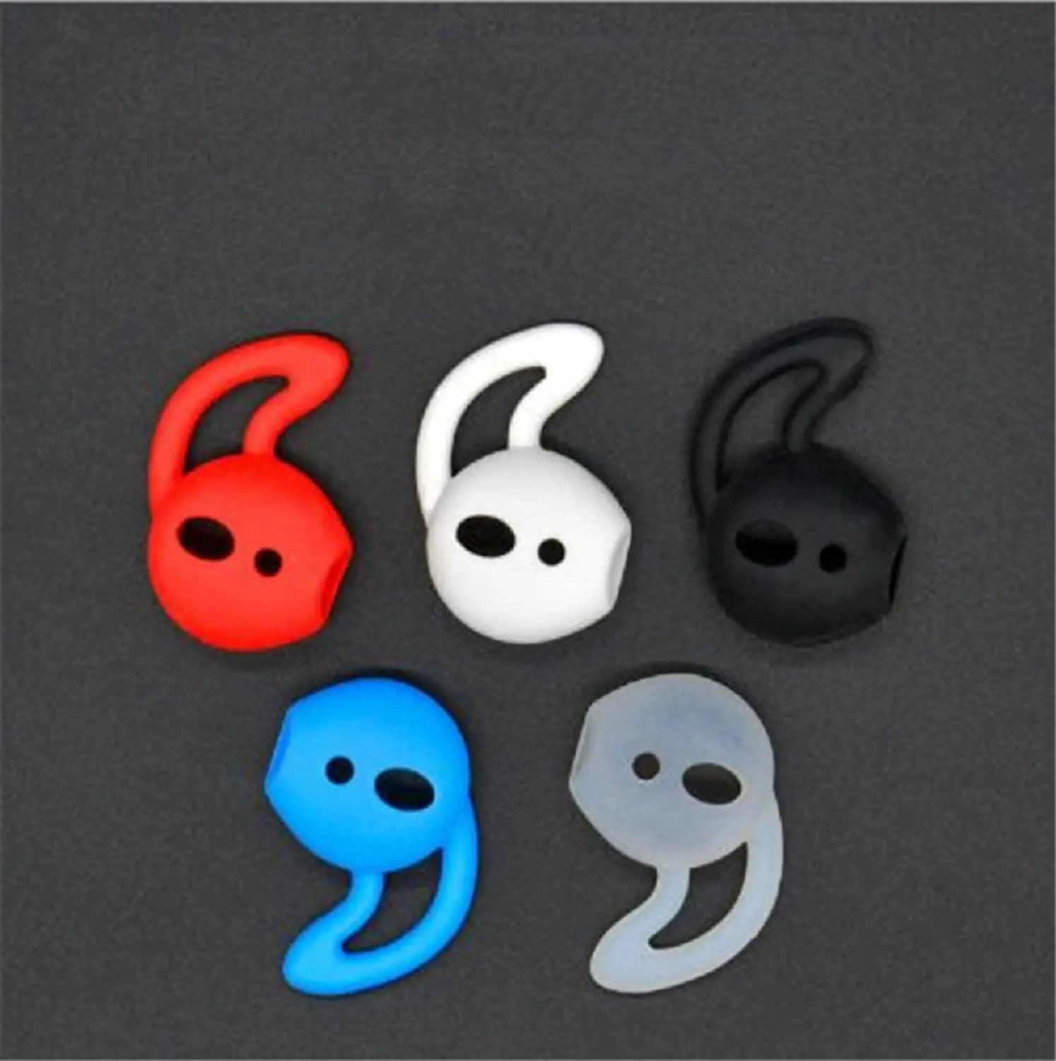VEKEFF Silicone Earhook Cover Earbuds Earphone Case for Apple iphone X 8 7 6 Plus Airpods Earpods Headphone Eartip Ear Wings