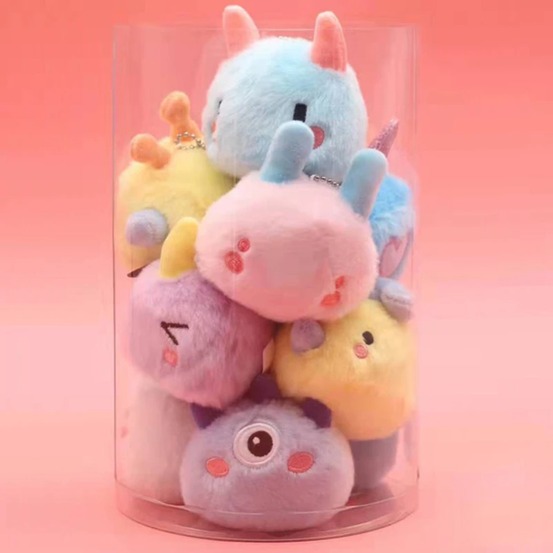 Halloween Alien Monster Plush Doll Keychain Woman Bag Pendant Phone Ornaments Toys For Children Christmas Gifts