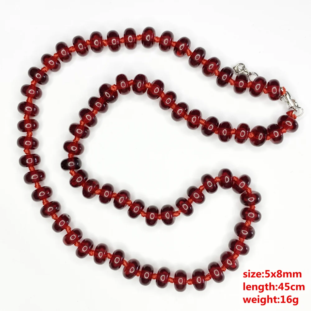 Wholesale Mix-Shape Bodhi Beads Strand Necklace Resin Ambers Prayer Short Chain Choker Faux Beeswax Jewelry Buddhist String B492