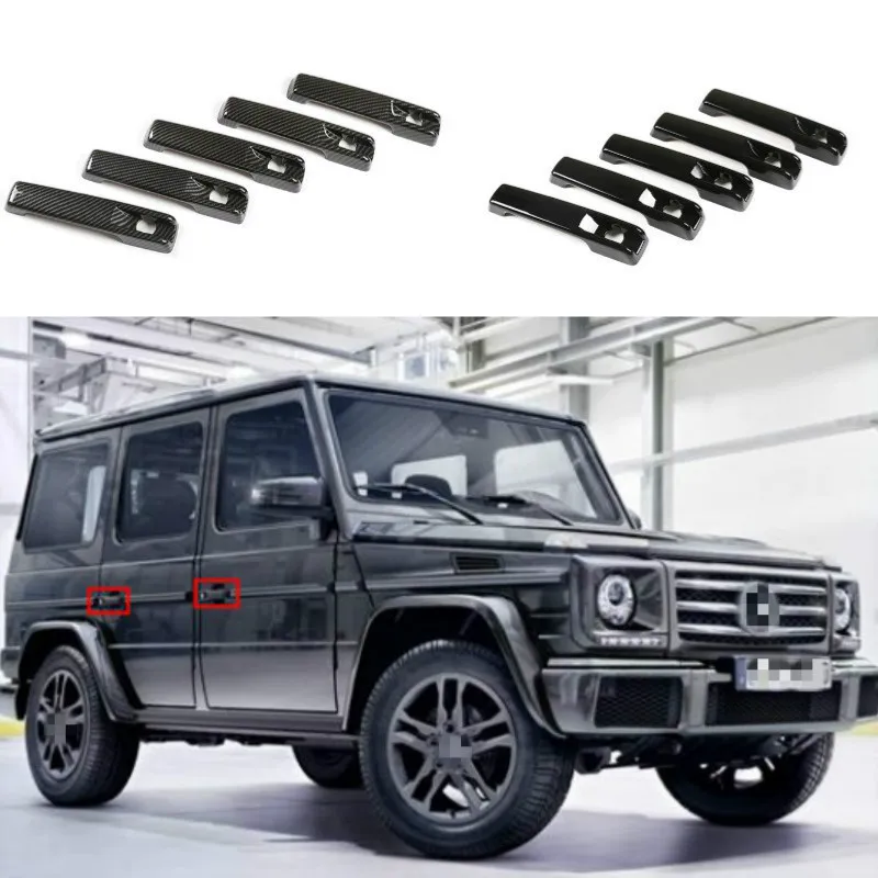 For Mercedes Benz G Class W463 W464 G65 G55 G63 G500 G550 G350 2009-2019  fiber Auto outer door handle cover