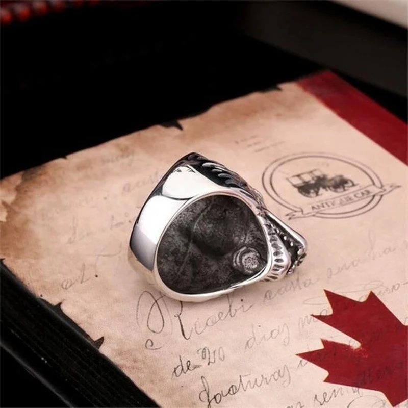 Fashion Men Rings Wolf Rings Punk Unisex Alloy Animal Jewelry Men Women Rings Birthday Gift Accessories