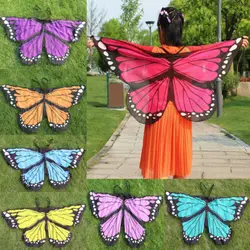 Lovely cute summer Bikini Cover Up 2019 Kid Girl Cosplay Butterfly Wings Dress Up Fabric Costume Pretend Play Beach play items