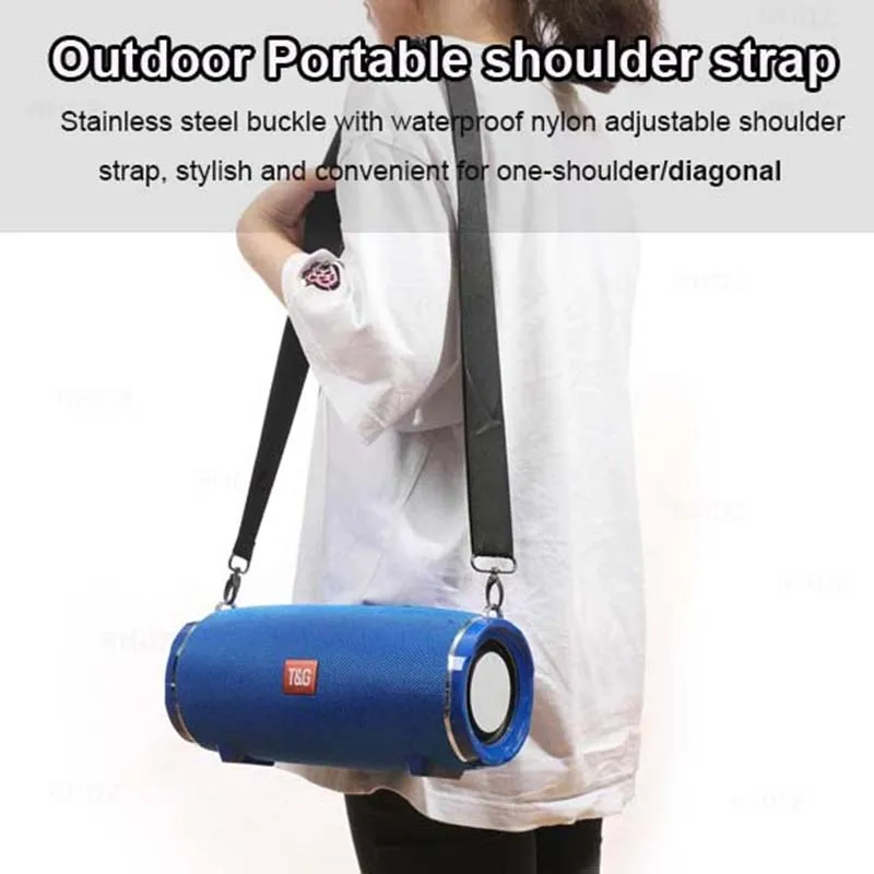 50W Bluetooth ลำโพง Super Bass แบบพกพาคอลัมน์ไร้สาย HIFI สเตอริโอซับวูฟเฟอร์กล่องดนตรีเครื่องเล่น4400MAh แบตเตอรี่