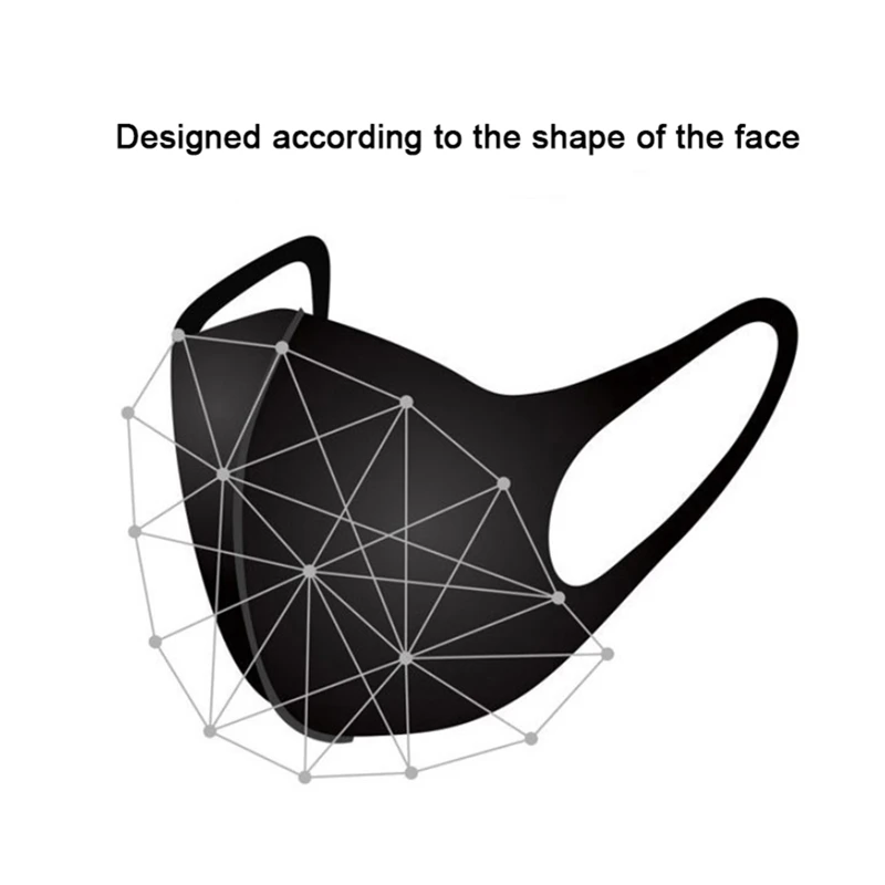 Anti-Dust Cycling Masks Winter mens women Outdoor Running Bike Bicycle Riding hiking running half Face Mask training black