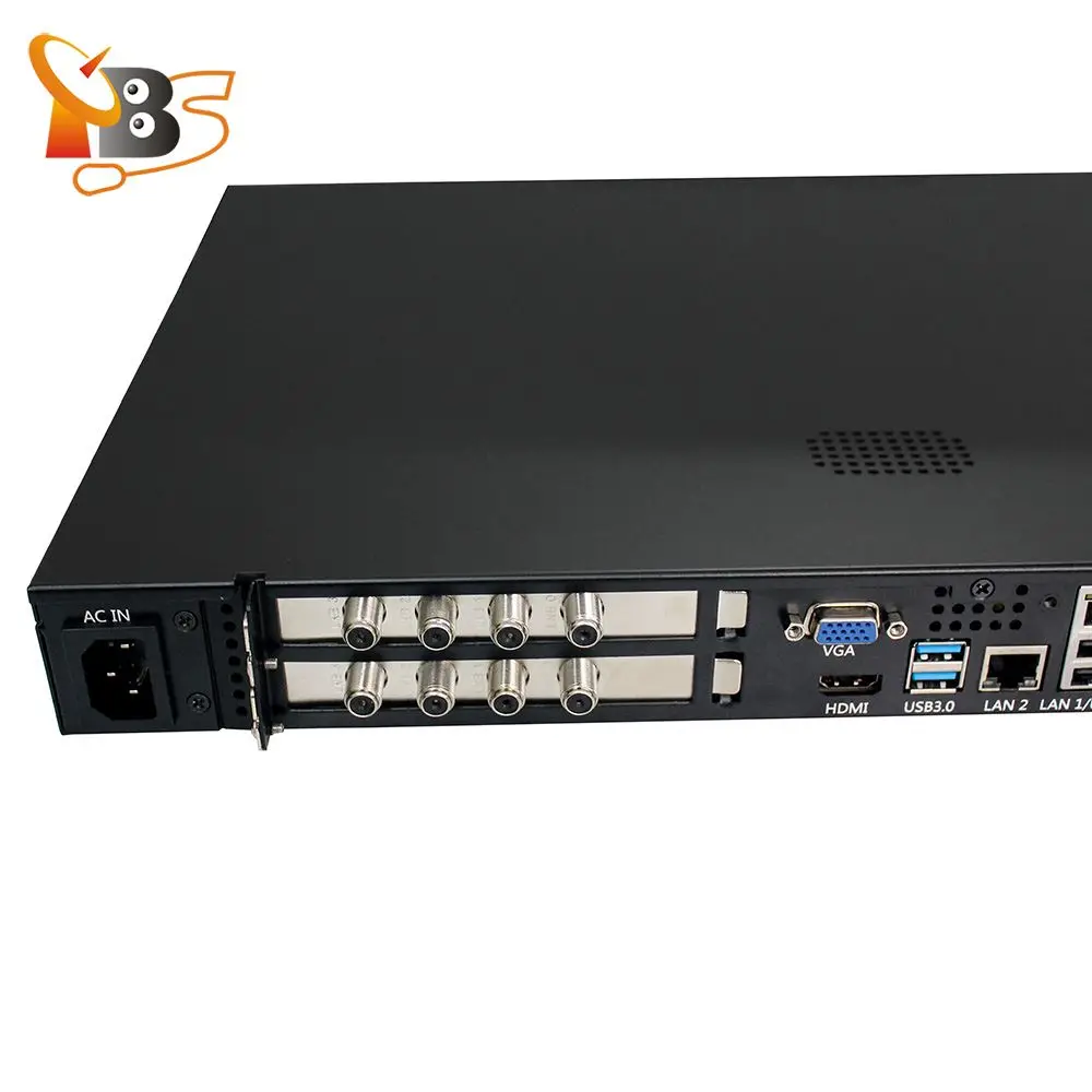 Servidor IPTV TBS2951 MOI Pro AMD con tarjeta de sintonizador cuádruple 4x TBS6904se DVB-S2/S2X compatible con sistema IPTV de Hotel