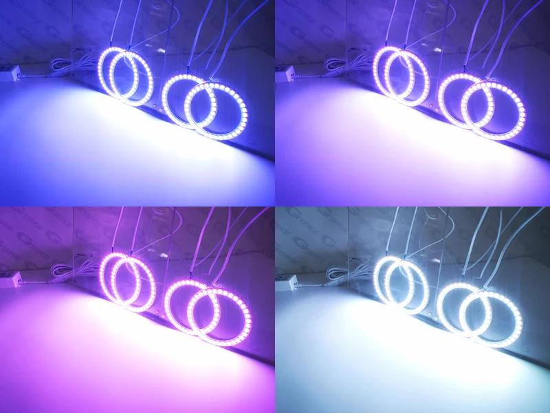 For Volkswagen VW Passat Facelift B5.5 RF Remote Bluetooth-Compatible APP Multi-Color RGB Led Angel Eyes Kit Halo Rings