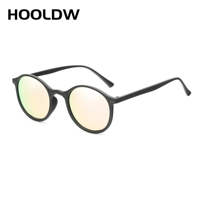 HOOLDW New Women Round Polarized Sunglasses Retro Vintage UV400 Driving Steampunk Eyewear Male Small Sun Glasses Gafas Ciclismo