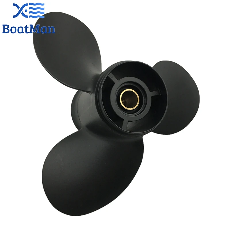 BoatMan® 9x10.5 Aluminum Propeller for Mercury Outboard Motor 6HP 8HP 9.9HP 15HP 8 Tooth Spline 48-828158A12 Boat Accessories