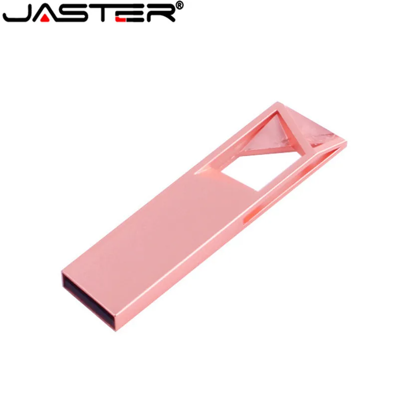 JASTER (over 10pcs Logo Free) Usb 2.0 Pen Drive Metal Oblique Window Flower 8g/16g/32g/4g Usb Flash Gadget Wedding Gifts Memory