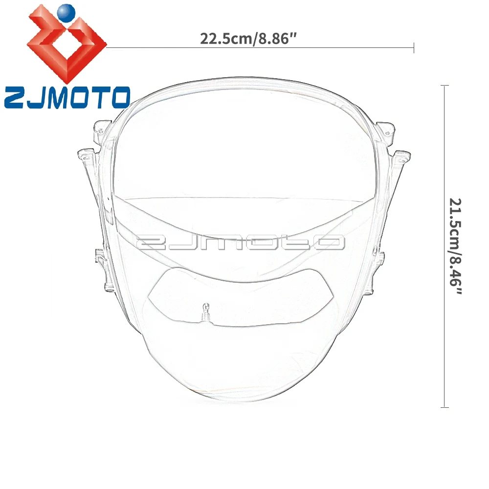 Cubierta de lente de faro de patinete, cubiertas de cristal para velocímetro frontal para Piaggio Zip 100 98 4T 125 124 50 49 2T AC 50 49 4T 50 2T