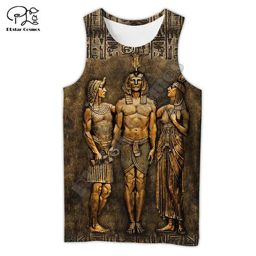 PLstar Cosmos Horus Egyptian God Eye of Egypt Pharaoh Anubis face Symbol 3DPrint Unisex Summer Vest/Tank Top Mens Womens  s-3