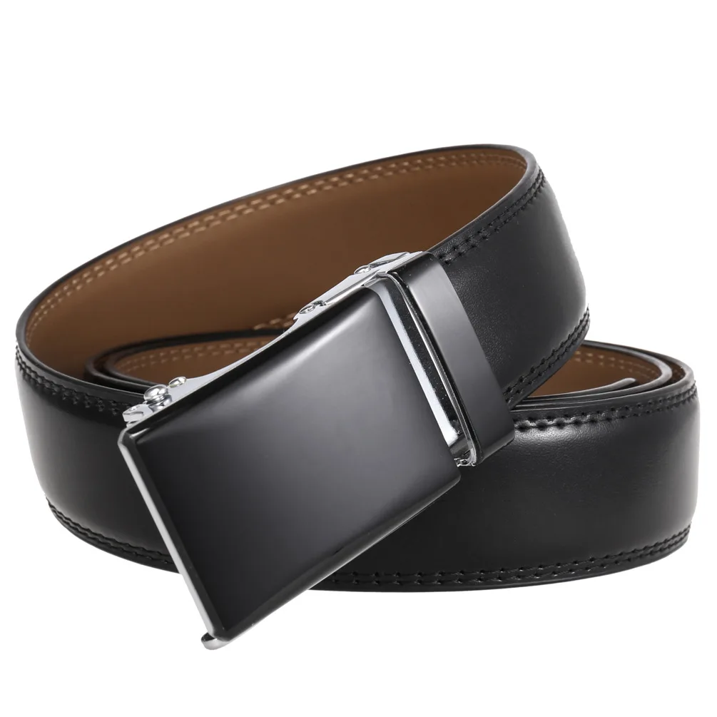 Neue Luxus Marke Gürtel für Männer Hohe Qualität Männlich Strap Echtes Leder Taille Band Automatische Schnalle Gürtel Ceinture Homme 3,5 cm – Detail 19