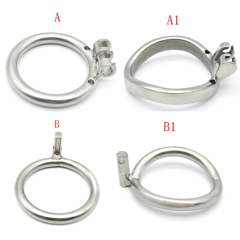 Stainless steel arc-shaped penis ring for the chastity device the ring off the cock ring parts for the chastity cage sex toys