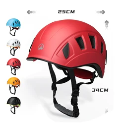 Adjustable Climbing Helmets Safety Hard Hat Head Guard 55-61cm Head Protective Gear for Rock Climbing Caving Hiking