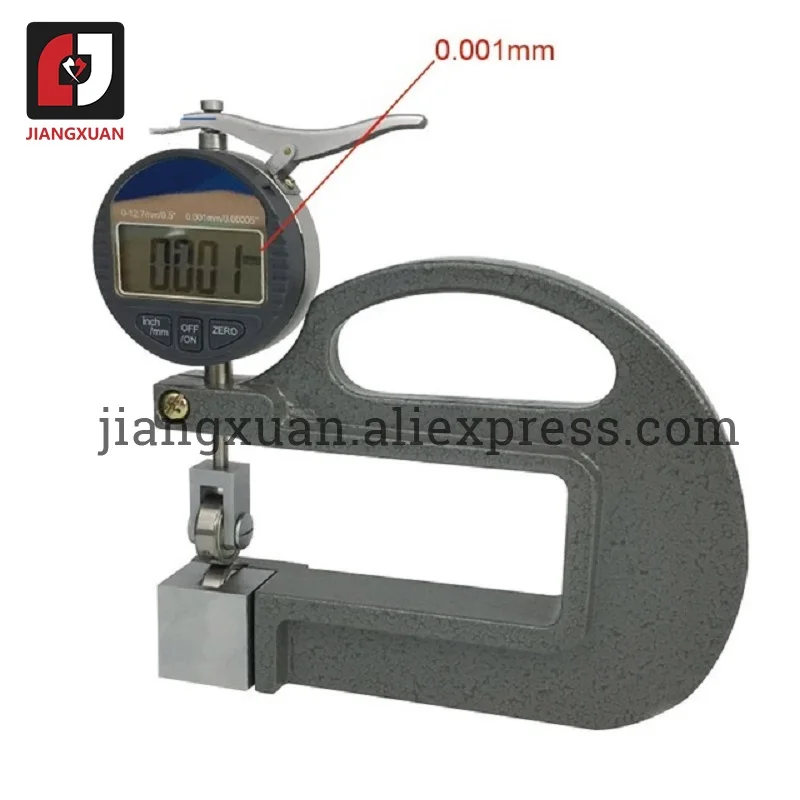 0.001mm Electronic Continuous Thickness Gauge for leather cloth paper film Thickness meter Thickness Measuring Tool