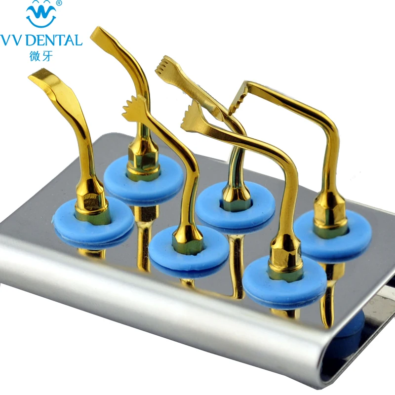 VV DENTAL Cheap Ultrasonic Scaler Bone Cutting Surgery Tips Kit Compatible With MECTRON /NSK Handpiece US1R/US1L/US1/US2/US3/US5