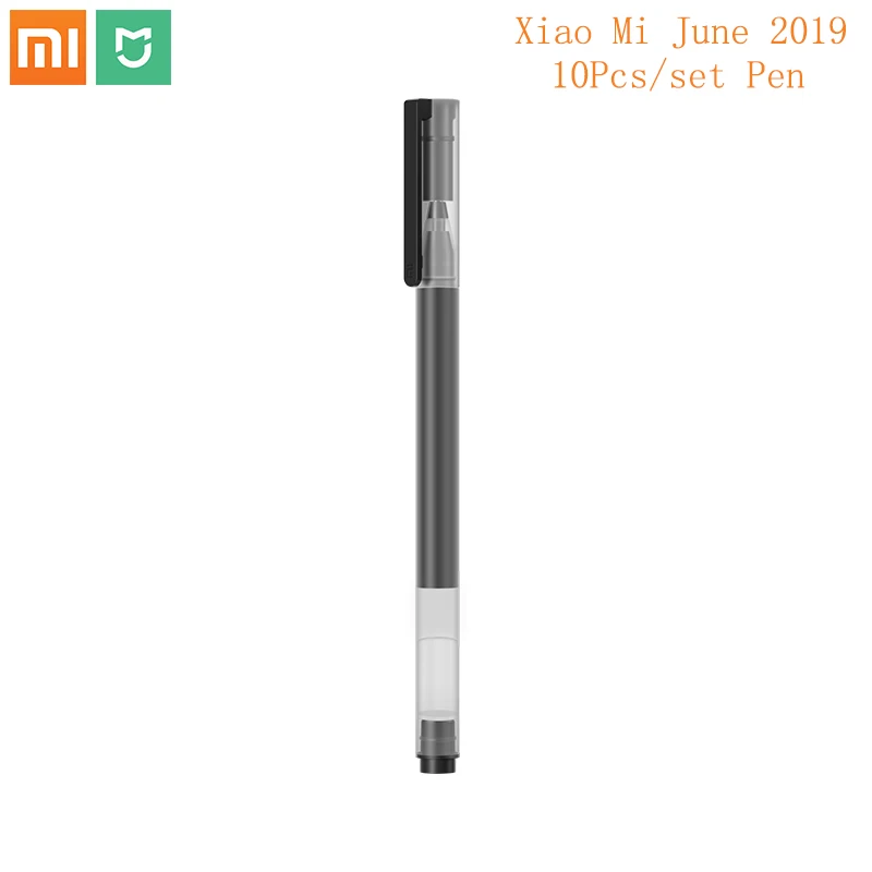 

2019 Original Xiaomi 10pcs/Box extremely durable pen sticks pressed out core Japan ink refill 0.5mm black or Red ZTE office pen