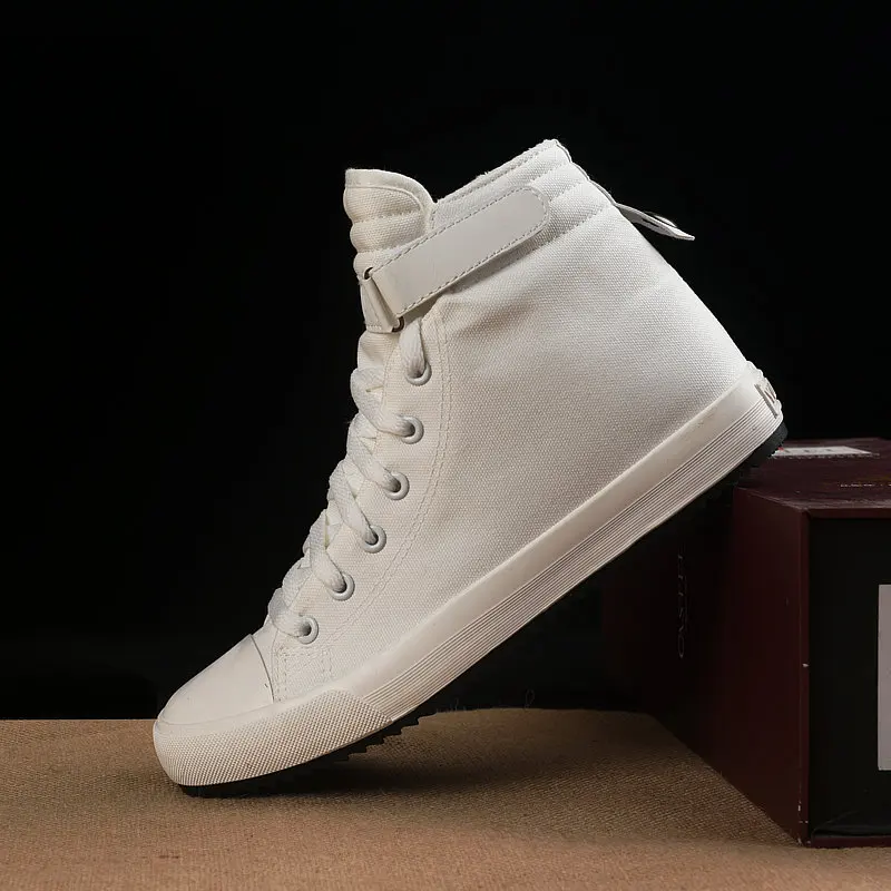 Pop Nice Winter Shoes Men Winter Boots High Top Sneakers Warm Fur Shoes Canvas Casual Men Ankle Boots Black White Footwear A1628