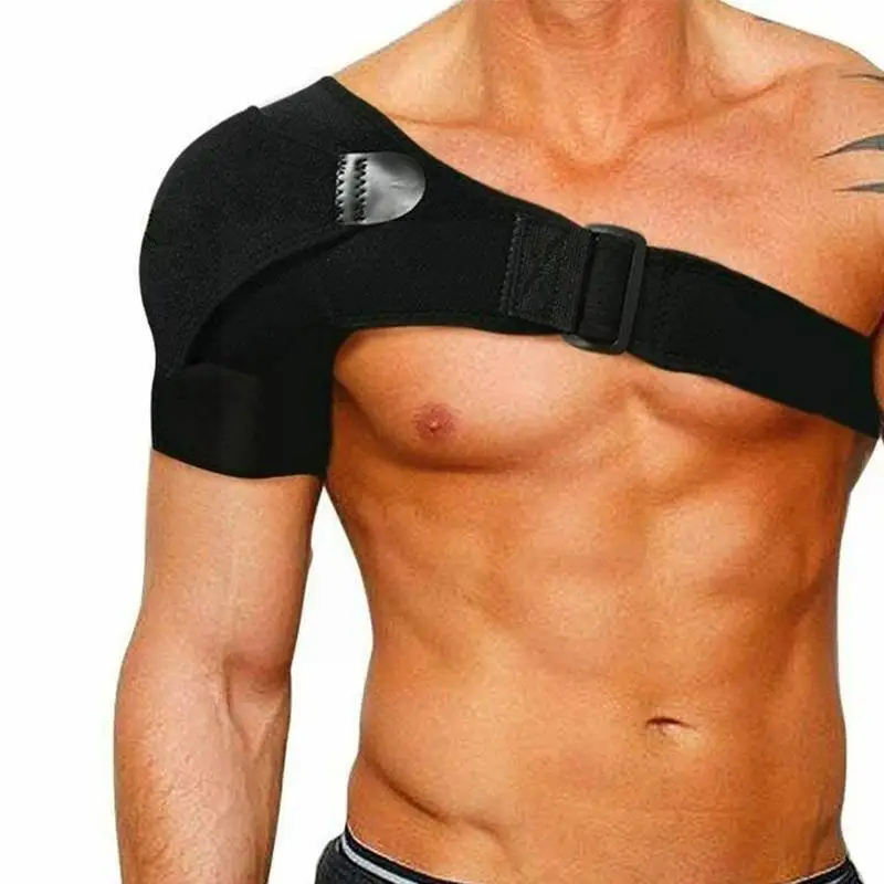 Spalla traspirante con imbottitura a pressione manica in Neoprene supporto per ghiaccio dolore spalla compressione spalla spalla L0P8