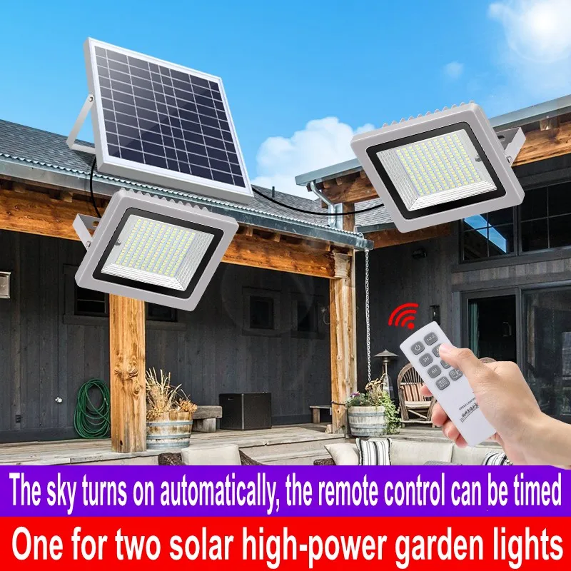 Imagem -04 - Refletor Solar de Led com Controle Remoto Ip66 Holofote de Emergência com Sensor à Prova Dágua 120w 200w e 400w