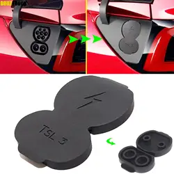 Porta di ricarica in Silicone cappuccio di protezione antipolvere impermeabile per accessori Tesla modello 3 2017 - 2020 modello Y EU CCS Ver