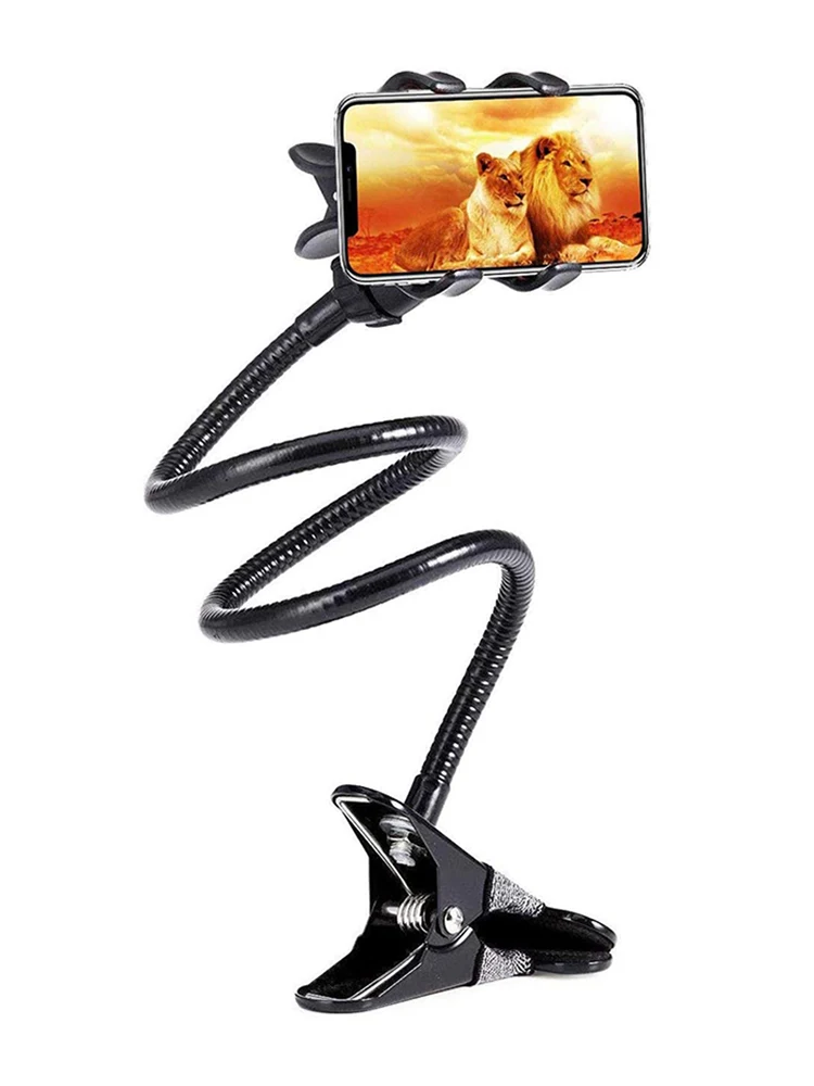 New Webcam Stand Flexible Desk Mount Gooseneck Clamp Clip Web cam Holder Stand Desktop Clamp Phone Bracket Accessories