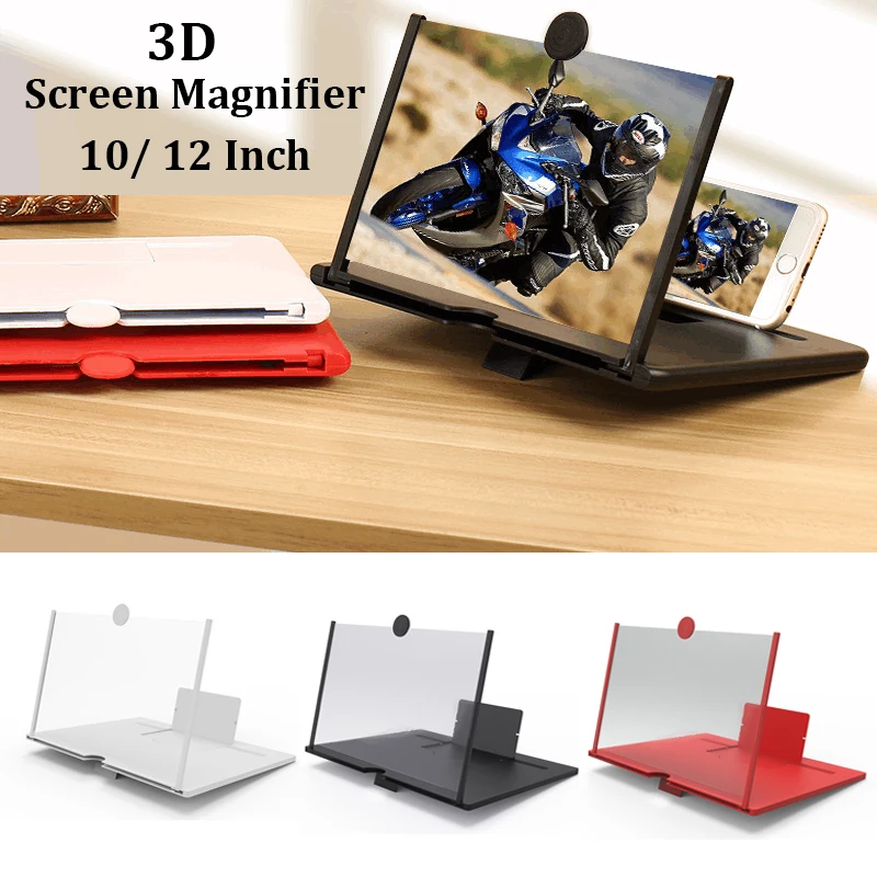 

Wholesale 10/12Inch Portable Mobile Phone Screen Magnifier 3D Video Eyes Protection Folding Screen Display Amplifier Expander