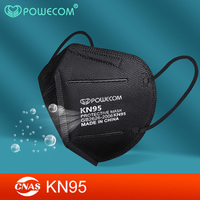 POWECOM KN95 Masks Black KN95 Mouth Masks Safety and Breathable Face Mask KN95 Adult Dustproof Masks 5 Layers Filter Mascarillas