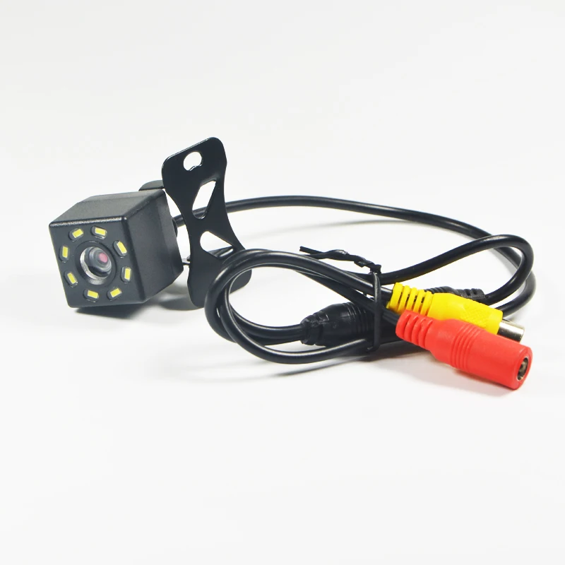 BOENKAI Universal Car Rear View Camera Vehicle Back Up Reverse Cam 8 luci a Led visione notturna linee di parcheggio ad ampio angelo impermeabili