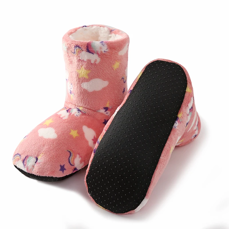 Glglgege 2023 Winter Home Slippers Women Floor Shoes Christmas Indoor Socks Shoes Warm Fur Slides Ladies Plush Boots Slippers