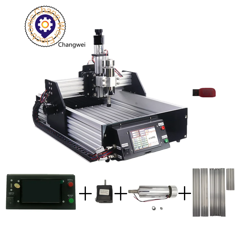 CNC 2030 diy cnc 조각 기계, Pcb 밀링 머신, 오프라인 컨트롤러, 미니 CNC2030 조각사