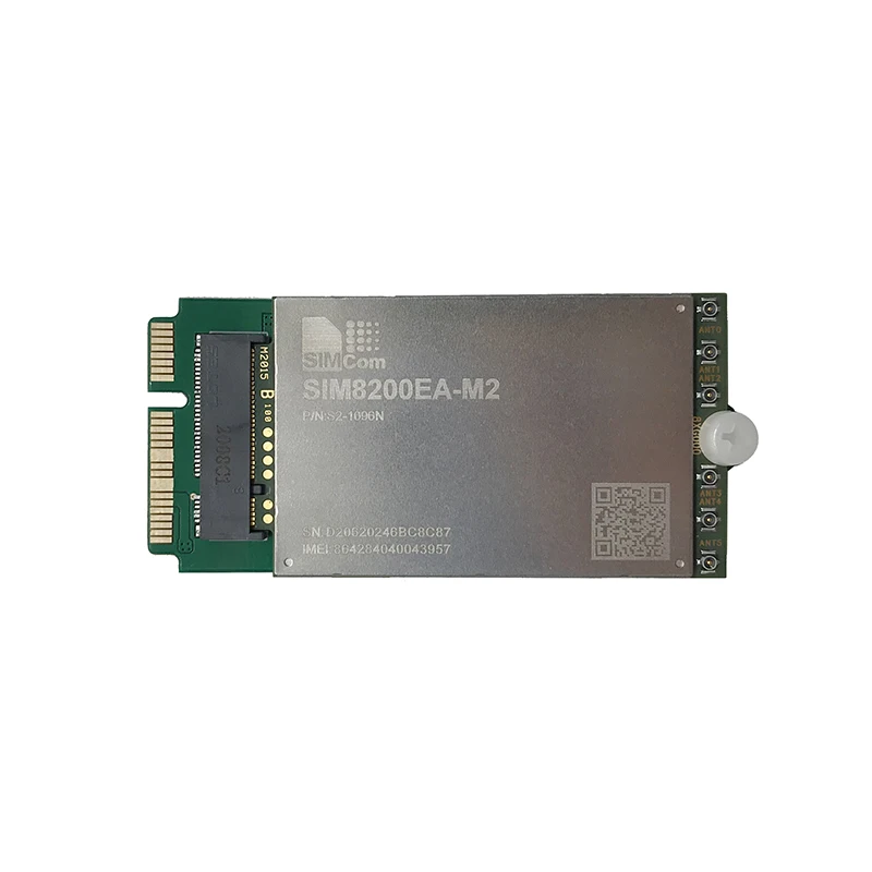 SIMCOM SIM8200EA‐M2 5G module with USB adapter NGFF to MINI PCIe Nano SIM card NR/LTE‐FDD/LTE‐TDD/HSPA+ M.2 R15 NSA/SA Sub‐6G