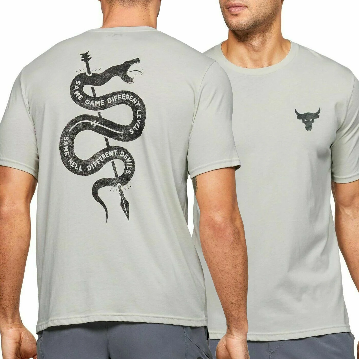 Same Hell Different Devils. Rock Snake Bodybuilding Workout Training T-Shirt. Summer Cotton Short Sleeve O-Neck Mens T Shirt New