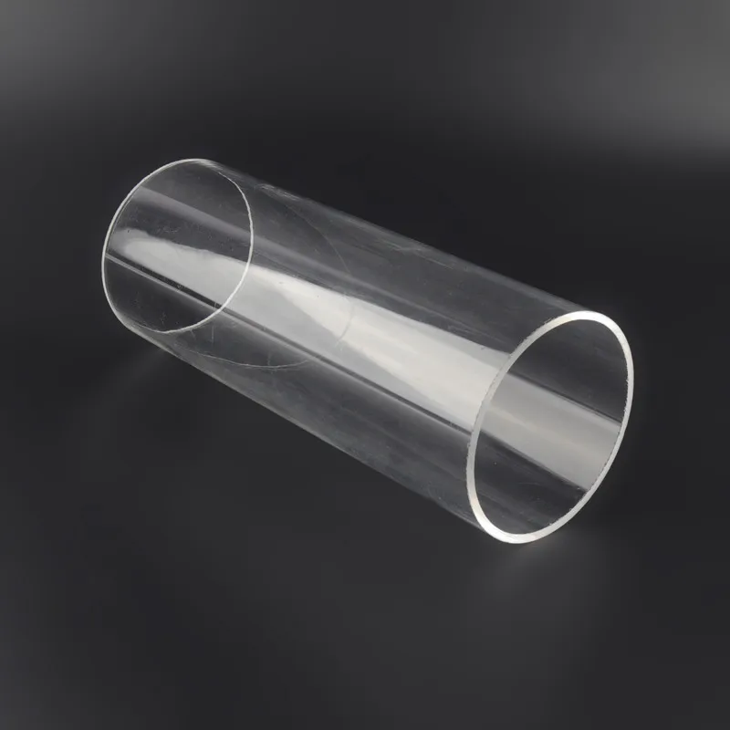 Tubo de plexiglás para riego hidropónico, tubería transparente acrílica de 50cm de longitud, 50-110mm, suministros para acuario y jardín, 1 unidad