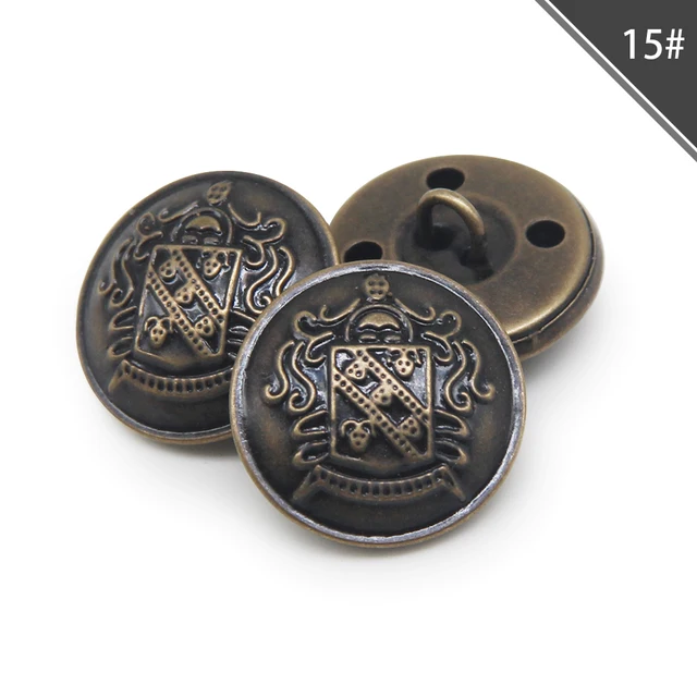 Botones Vintage De Metal 25mm - Elegantes, Para Costura, Manualidades Y Decoración