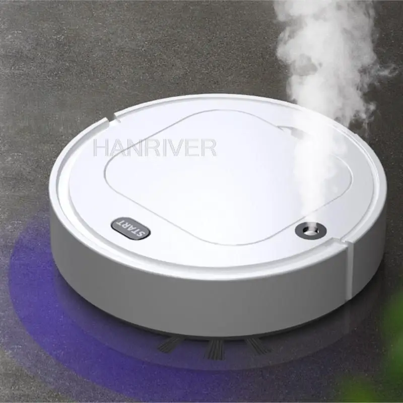 Usb Smart Spray Vegen Robot Mobiele Bevochtigen Stofzuiger Lui Huishoudelijke Reiniging Machine Dweilen Machine