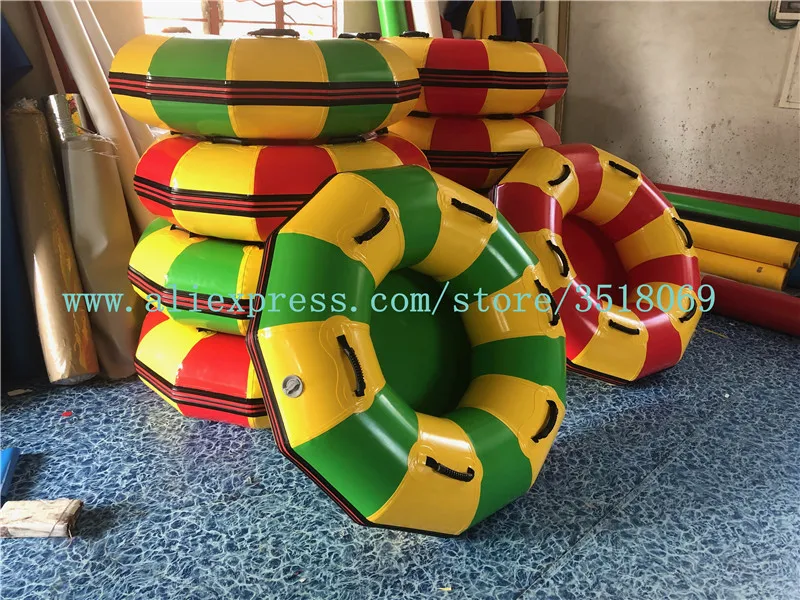 Thickened PVC 1.2m diameter inflatable ring suitable for water parks and water slides