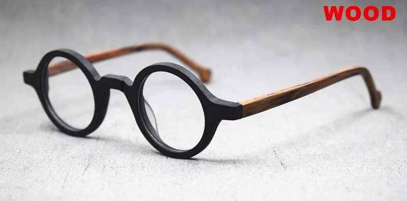 Acetat Vintage Kleine Runde Brille Männer Brillen Rahmen Frauen Optische Verordnung Spektakel Klare Brillen – Detail 31