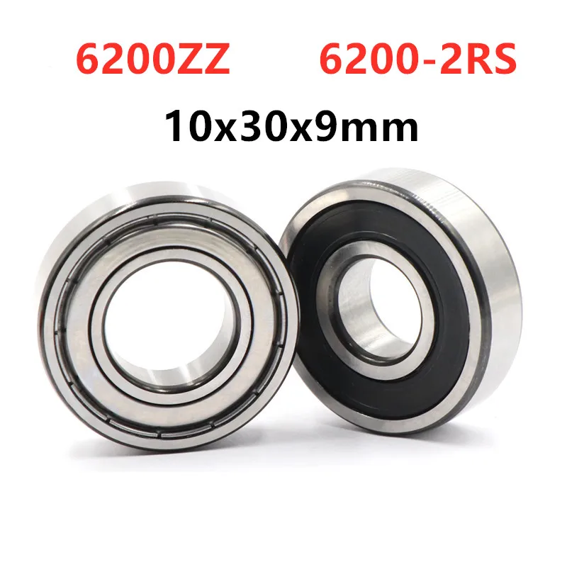 

20pcs 6200ZZ 6200-2RS shielded deep groove ball bearing 10*30*9 mm 6200 -2Z 6200Z 6200RS bearings 10x30x9 mm