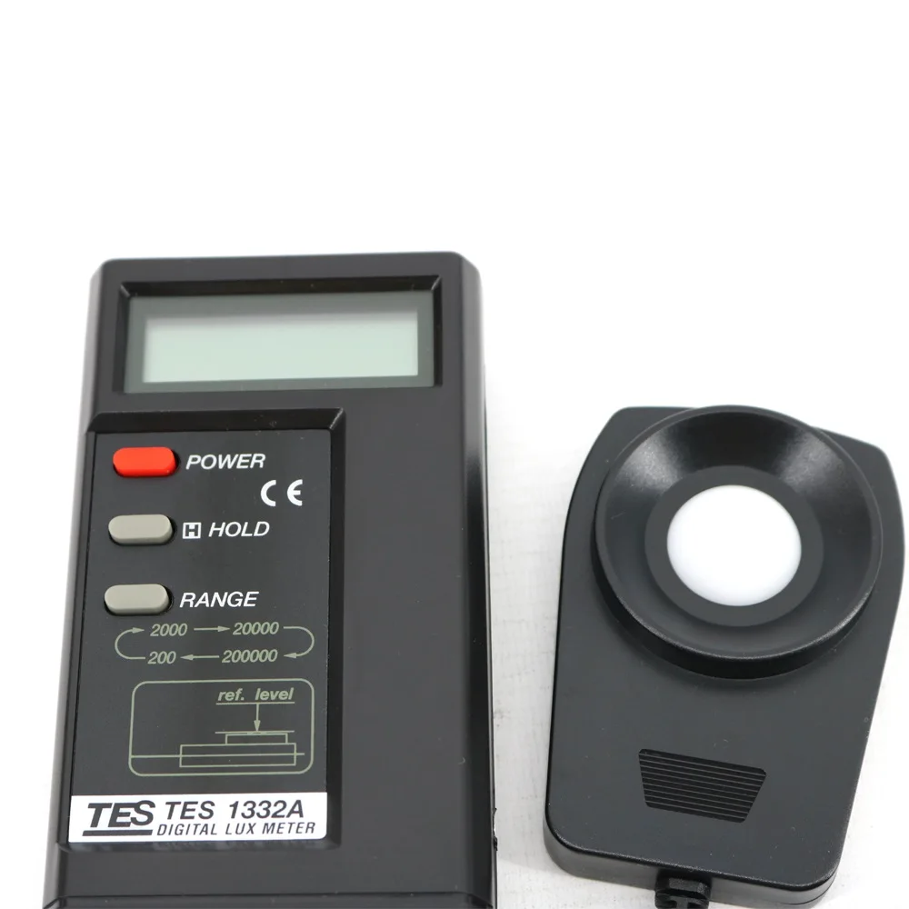 TES EMF TES-1332A Digital Lux Meter Illuminometer luminance Luxmeter light  Measuring Range 20/200/2000/20000 Lux.