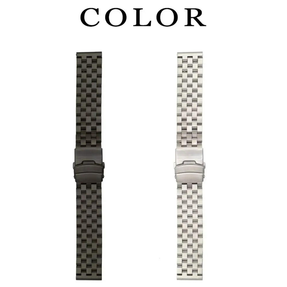 18mm 20mm 22mm 24mm 26mm High Quality Full Solid Stainless Steel Flat Interface Watch Band Straps Wristband Bracelet With Tools