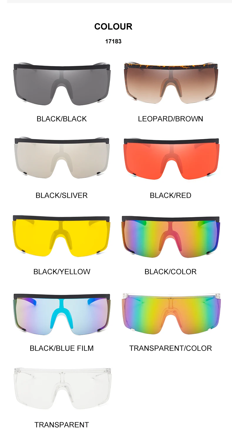 Übergroße Sport-Sonnenbrille für Herren 2026 Luxusmarke Winddichte Rechteckige Sonnenbrille für Damen Fahrbrille Gafas De Sol Hombre – Detail 11